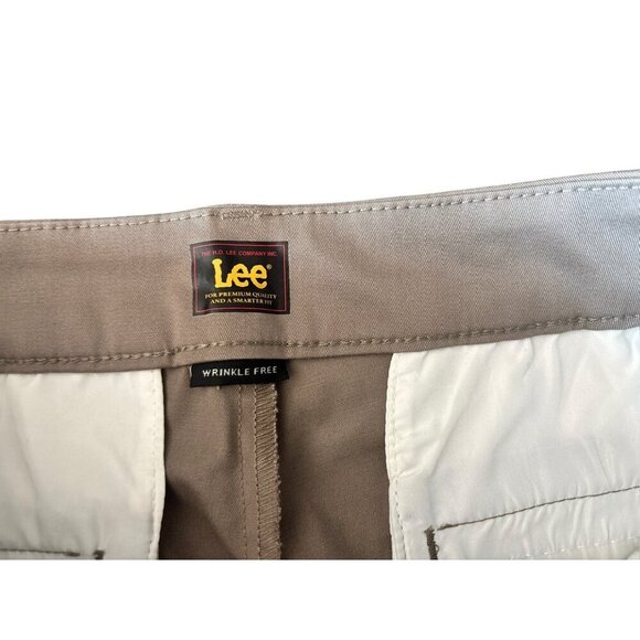Lee Women's Khaki Stretch Casual Pants - Picture 4 of 7